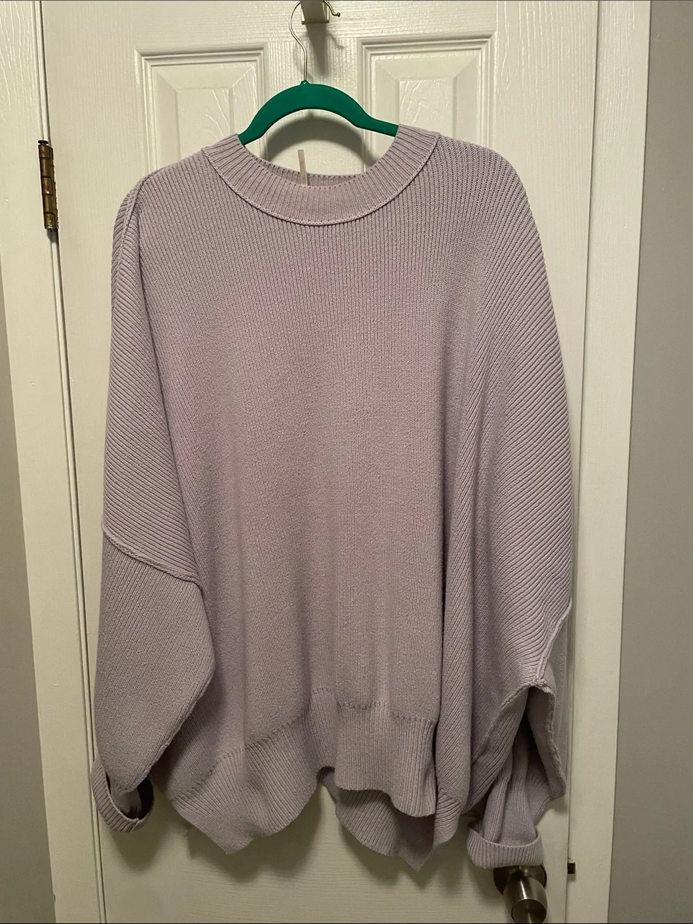 Tricotez Lavender Crewneck Oversized Sweater